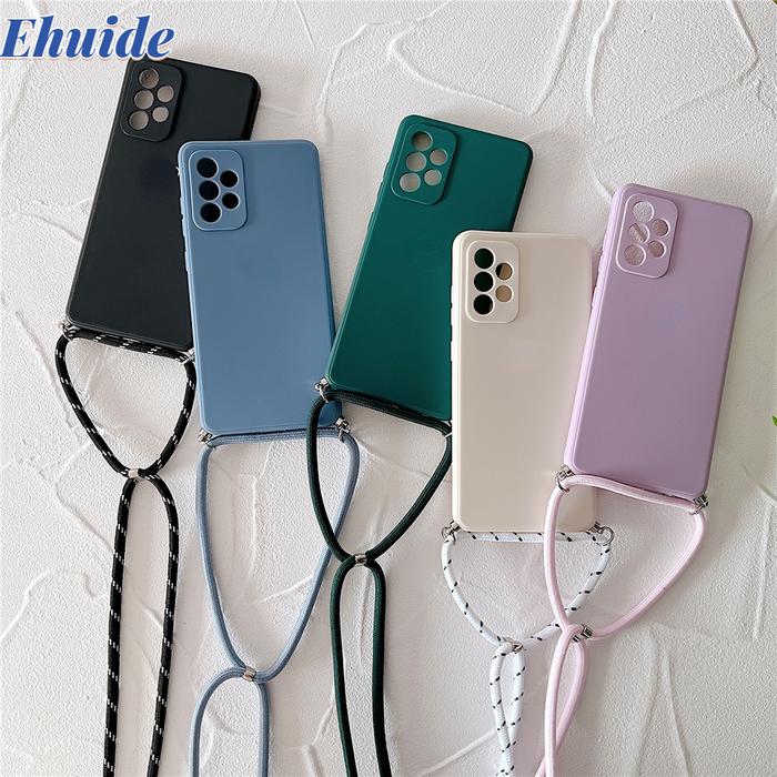 Crossbody Lanyard Silicone Case For OPPO Find X5 Lite X3 NEO Realme 9