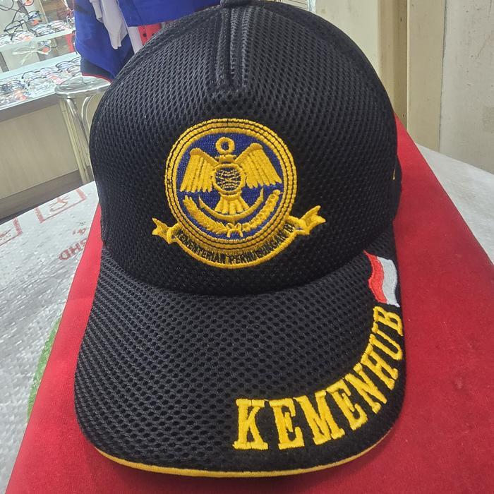 topi kemenhub / topi jaring kemenhub