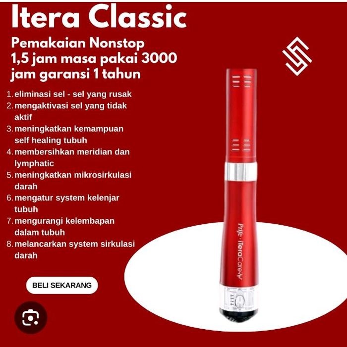 ITERA CARE CLASSIC Pemakaian Nonstop 1,5 Jam Masa Pakai 3000 Jam Garansi 1 Tahun untuk Kesehatan Tub