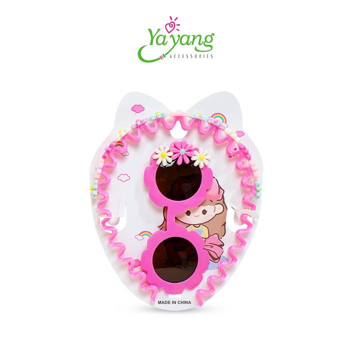 Yayang Bando Aksesoris Anak - Aksesoris Rambut Bando + Kacamata Flower - NAN3089
