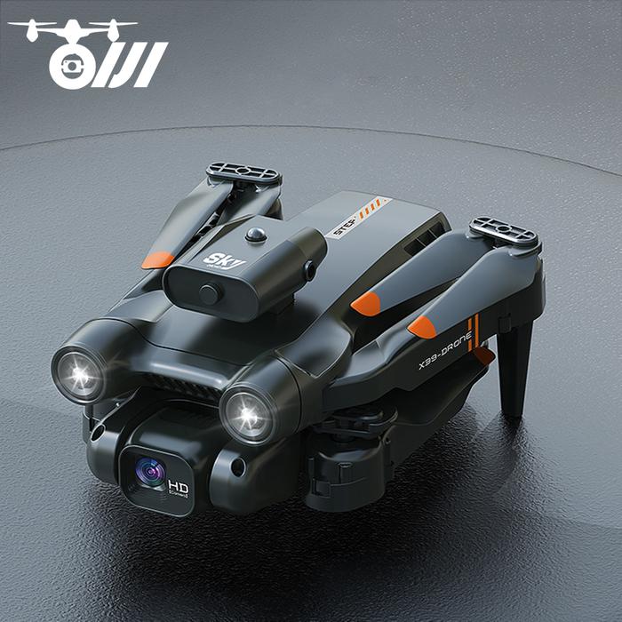 Drone Mini 4K HD Dual kamera ESC, mainan pesawat nirawak kuadkopter