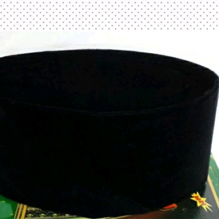 Songkok peci hitam tinggi kopiah hitam tinggi 11Cm,12Cm,13Cm,14Cm,15Cm peci pria dewasa songkok madu