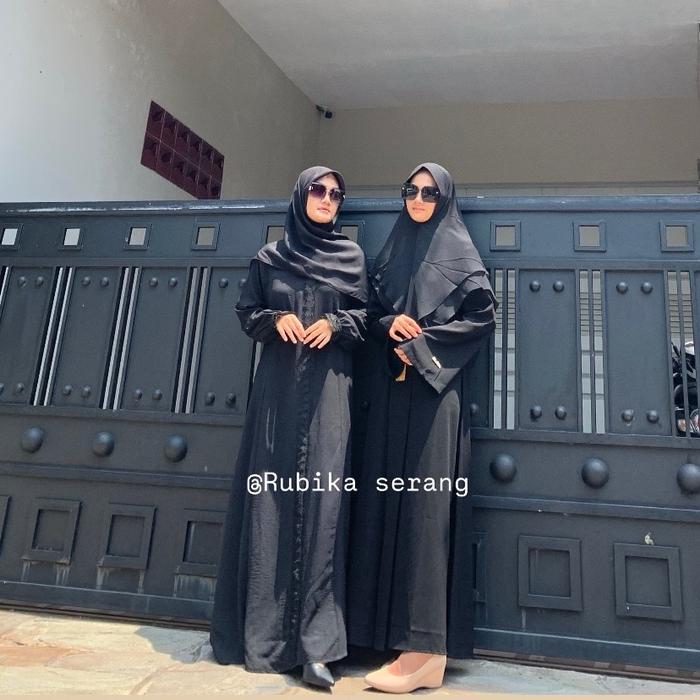 Abaya hitam polos by nimar