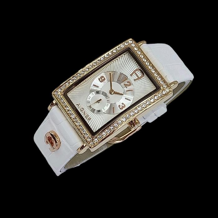 Jam Tangan Wanita Aigner Fashion Terbaru -Tali Kulit Second Bawah - Garansi 1Tahun -COD BAYAR DIRUMA