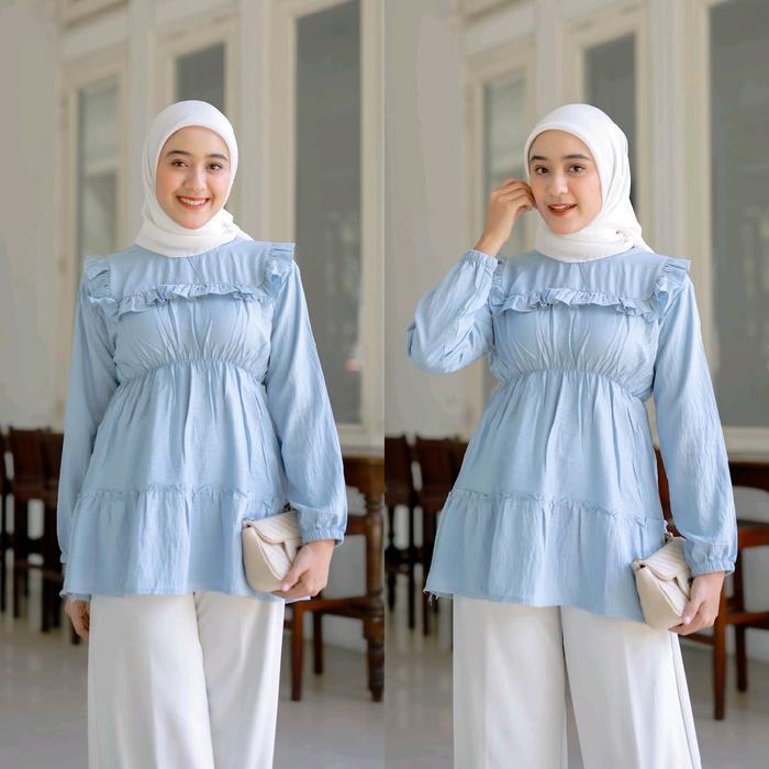 LEVIORA Blouse Linen Polos