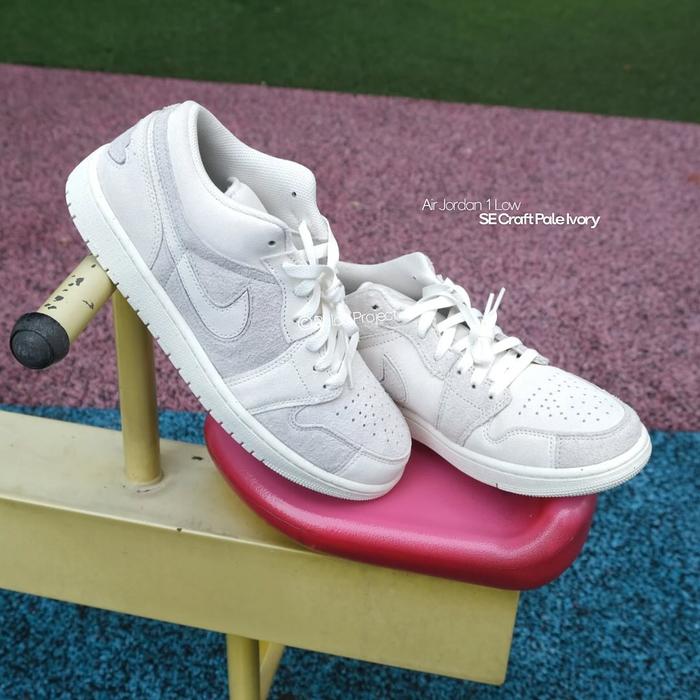 Sneakers Shoes Nike Air Jordan 1 Low SE Craft Pale Ivory (FQ3055 100) - 100% Original
