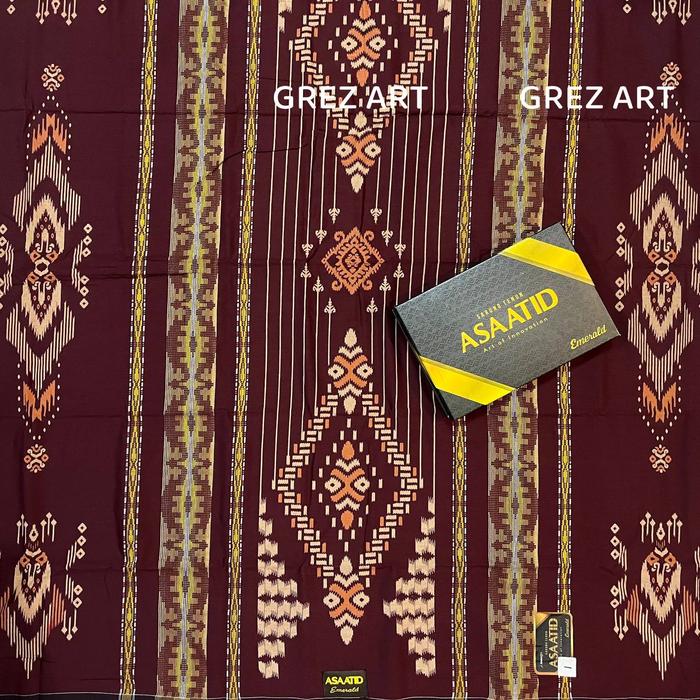 Sarung Assatid Motif Emerald Songket