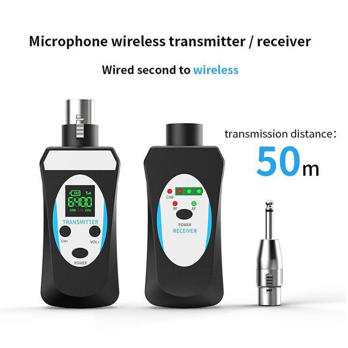 Mic System Converter Transmitter Rechargeable Mic Condenser Converter