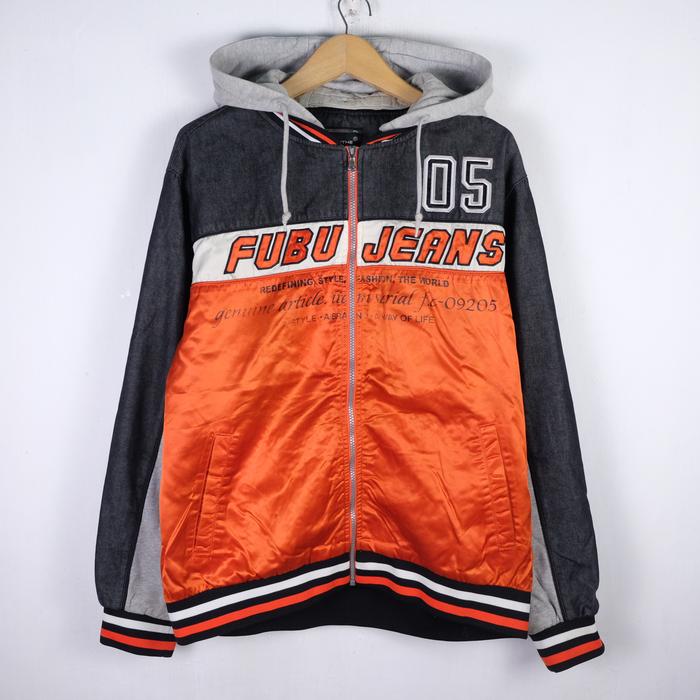 JAKET FUBU JEANS VARSITY BOMBER JK80 SIZE XL