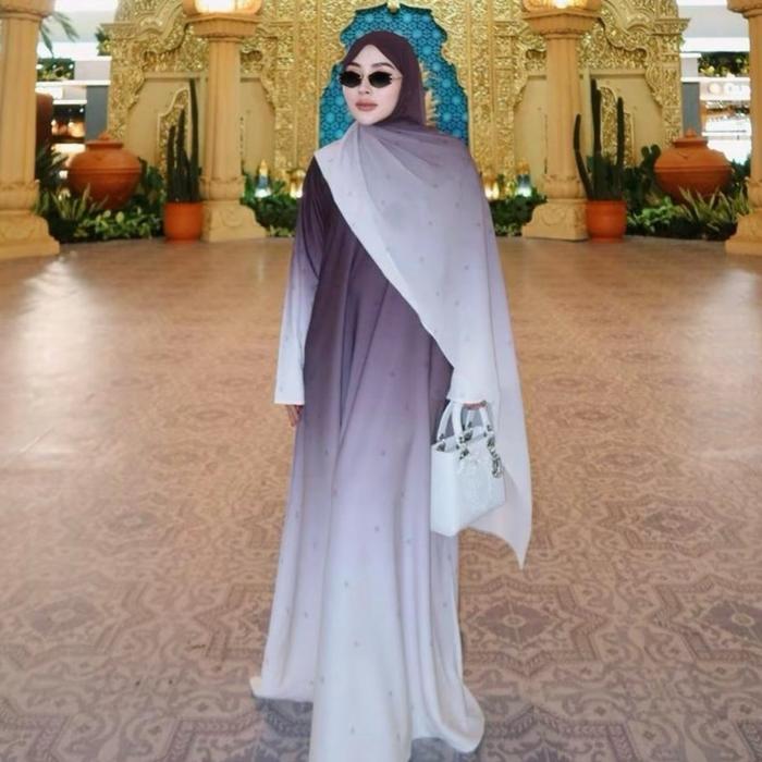 Shellasaukia gamis qatar set hijab