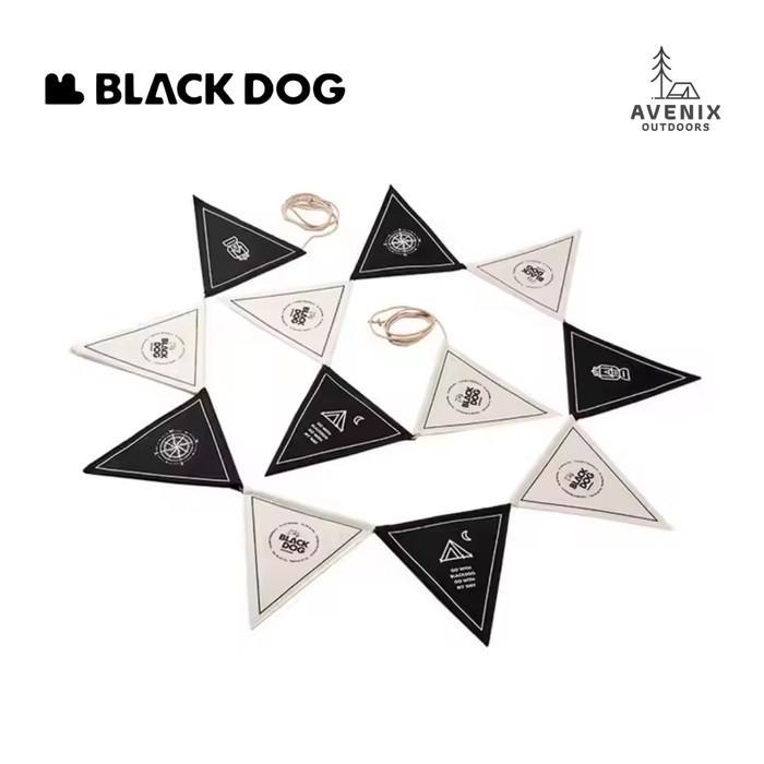 BLACKDOG BD-QZ001 Camping Atmosphere Flags Blackdog Bendera Hiasan Gantung Tenda Camping Outdoor