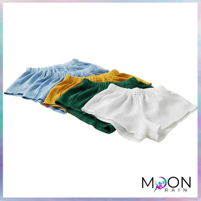 Celana Pendek Wanita Ukuran One Size Bahan Polyester Solid Warna Motif Polosan Model Shortpants 1325