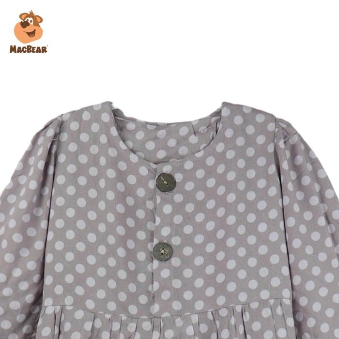 G»A7 MACBEE BAJU ANAK PEREMPUAN GAMIS ANAK MUSLIM C IVONNA POLKADOT L➸4W