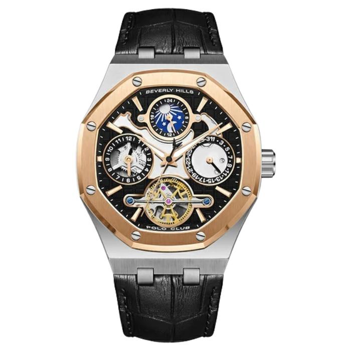 Jam Tangan Beverly Hills Polo Club BP3787X.561 Automatic Leather Strap
