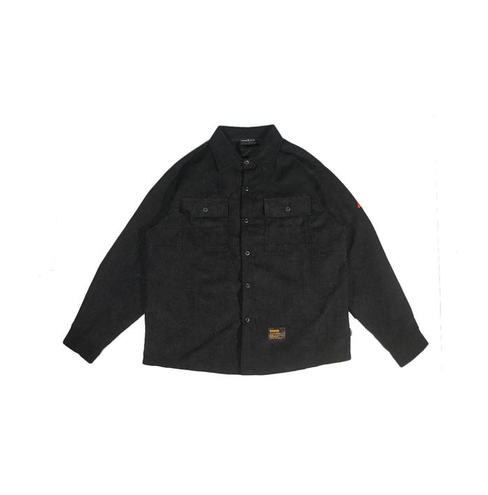 HUSTED  KAMEJA HUSTED RELIC CORDU SHIRT