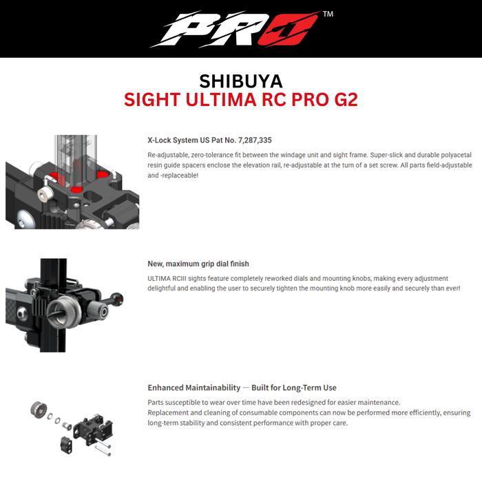 SHIBUYA SIGHT ULTIMA RC PRO G2 | FISIR RECURVE STANDARD NASIONAL BOW SHIBUYA | ALAT BIDIK PRESTASI |