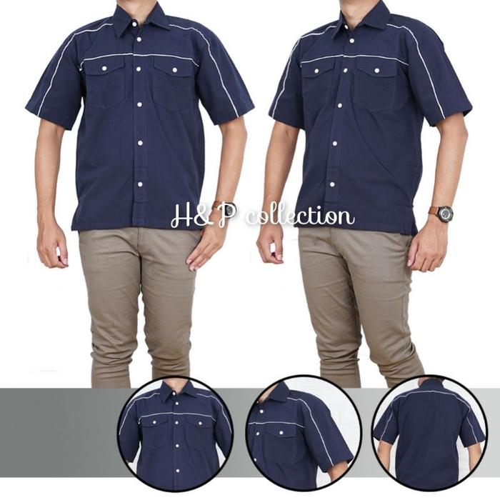 RC KEMEJA SERAGAM KERJA BIRU, KEMEJA SERAGAM KERJA NAVY, KEMEJA SERAGAM KERJA MERAH, KEMEJA SERAGAM 