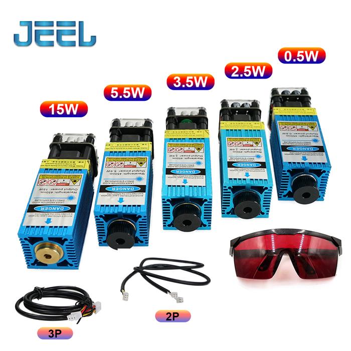 2.5W/3.5W.5.5W 450nm 33mm Focusing Blue Laser Module Laser Engraving