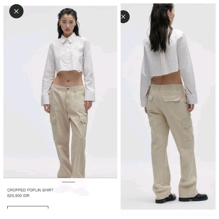 ZARA cropped shirt preloved
