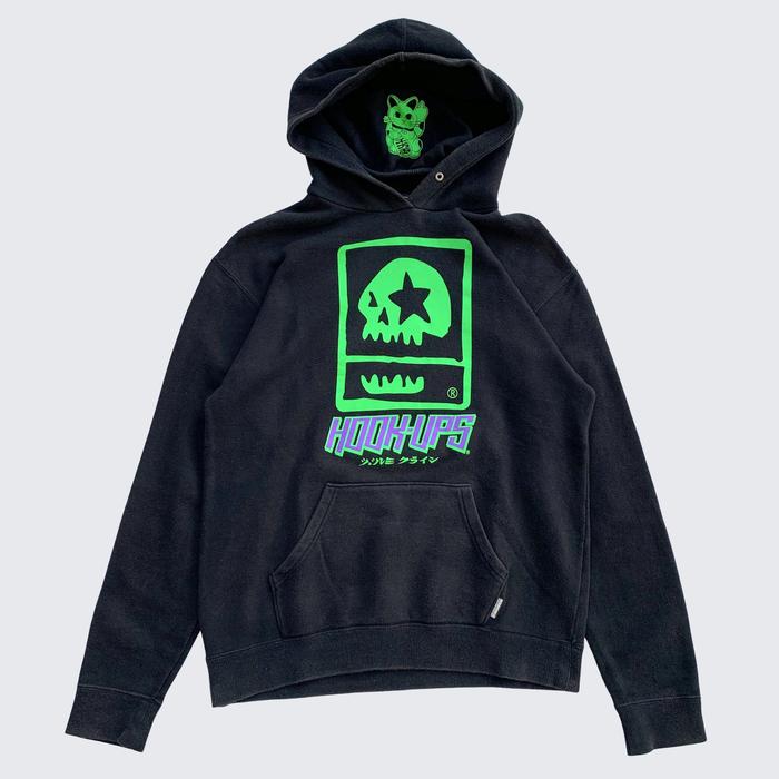 Black Black Vintage Hookups Skateboards Magical Mosh Misfits MxMxM Hoodie - Unisex - S