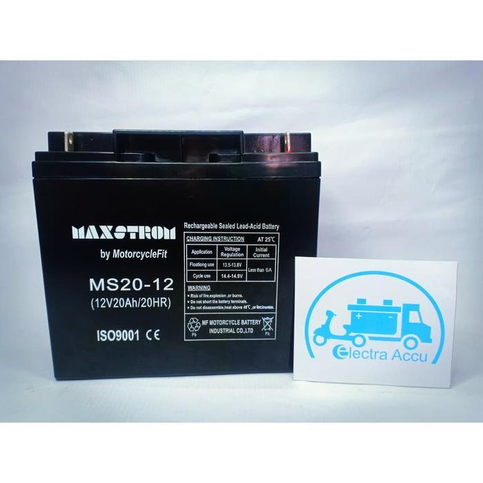 Aki Genset 12v 20ah 12v20ah 12 v 20 ah VRLA MF Kering Baterai Battery