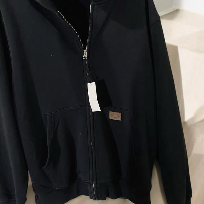Dickies Jaket Hoodie Medium 118/67 Original dengan Desain Zipper dan Kantong Samping