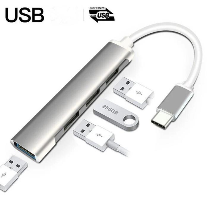 USB 3.0 Type C to 4 USB Ports Multi Ports Hub OTG Adapters Docking