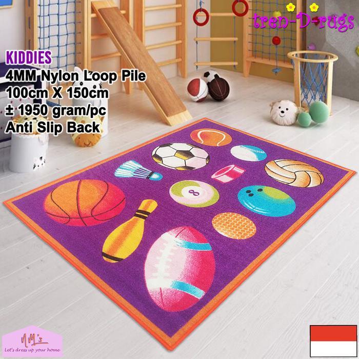 Tren-D-rugs Karpet Lantai Karakter Anak Permadani Bulu Alas Lantai Kamar Tidur Ruang Tamu Karpet Gel