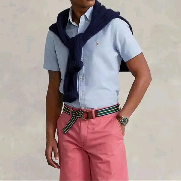 Kemeja Polo Ralph Lauren Katun Kemeja Katun Pendek Kemeja Polos Ralph Lauren