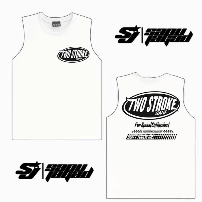 Singlet TWO STROKE GANK For Speed Enthusiast Free Stiker