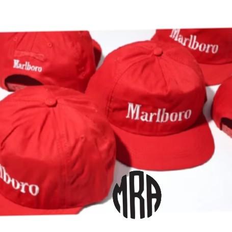 TOPI Snapback bordir Marlboro/ Classic Vintage Marlboro Warna Merah/ Snapback MRA