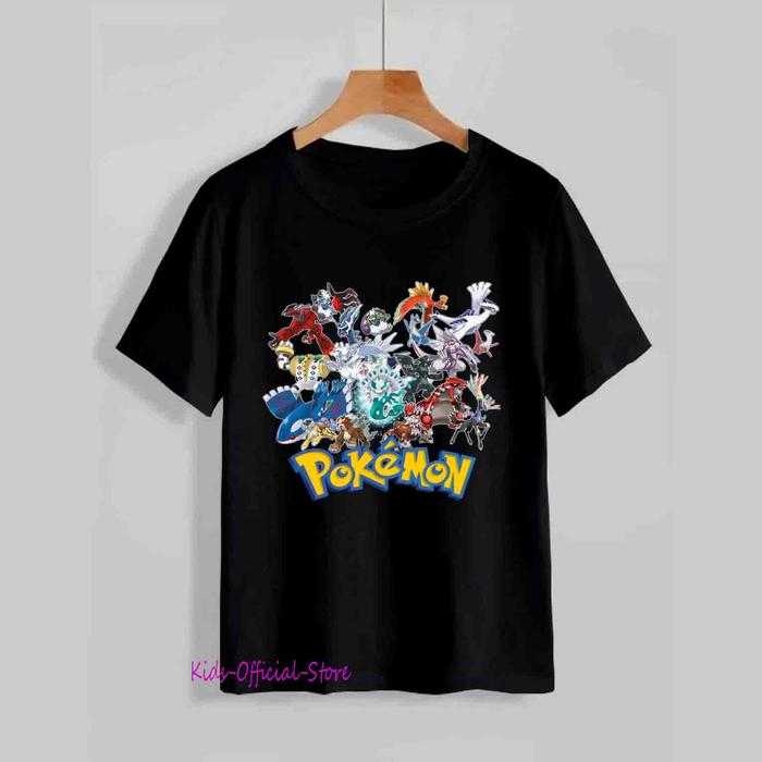 Kaos karakter pokemon all legendary Anak Unisex Baju karakter Pokemon go cewek Size L XL XXL Warna H