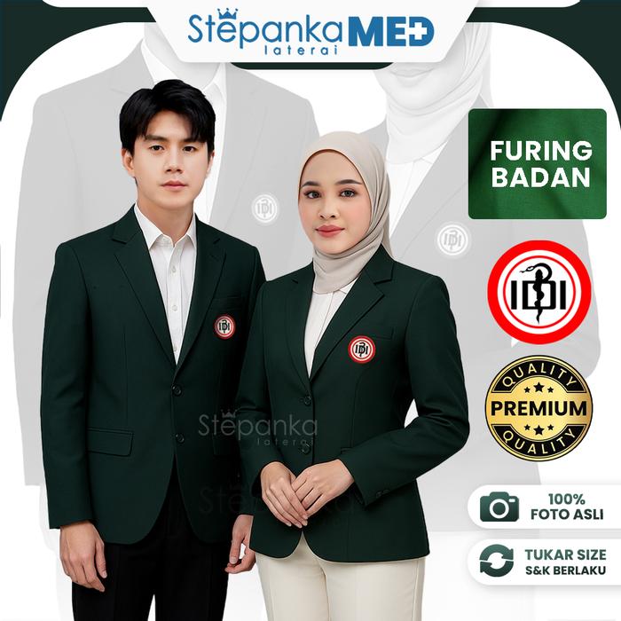 Jas IDI PREMIUM / Jas IKATAN DOKTER INDONESIA/JAS DOKTER/ JAS IDI HIJAU/ JAS IDI PRIA/ JAS IDI WANIT