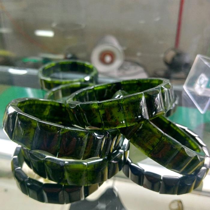 gelang giok asli black Jade Aceh super