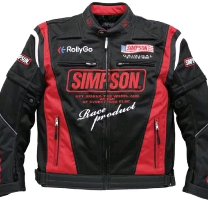 JACKET SIMPSON NSM 2202 RED | MESH JACKET RIDING TOURING | JACKET PRIA SIMPSON