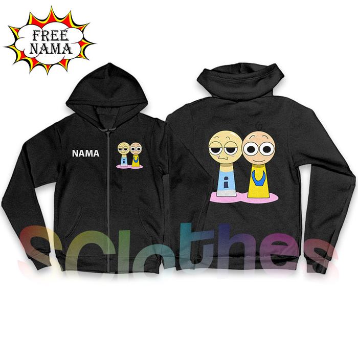 Atasan Anak Unisex Jaket Anak Sprunki X UPIN IPIN