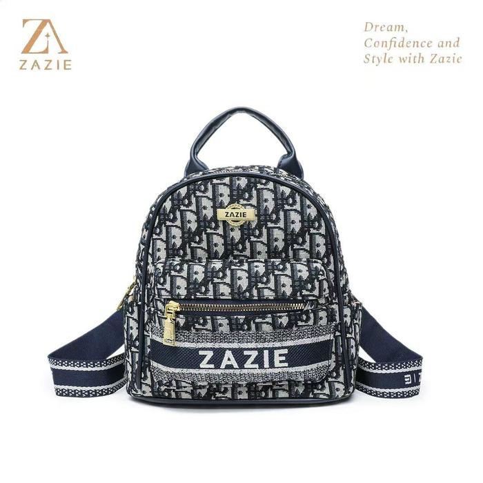 【ZAZIE】-Ransel bunga tua bersulam ransel berkapasitas besar tas kasual baru tas bahu perjalanan tas 