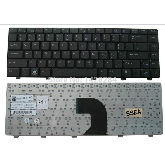 SSEA Laptop Baru AS Keyboard Hitam untuk DELL Vostro 3300 3400 3500
