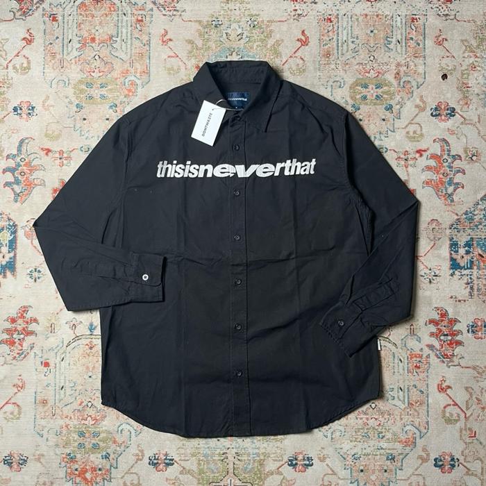 THISISNEVERTHAT FW20 LOGO SHIRT BLACK ORIGINAL
