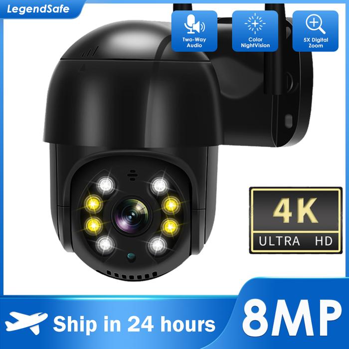 4K 5MP 8MP Wifi IP Camera Outdoor Wireless PTZ Camera CCTV
