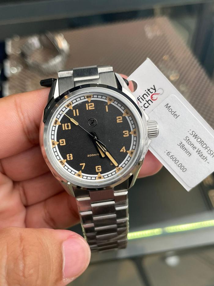 ZELOS Swordfish 38mm Stonewash Automatic Movement