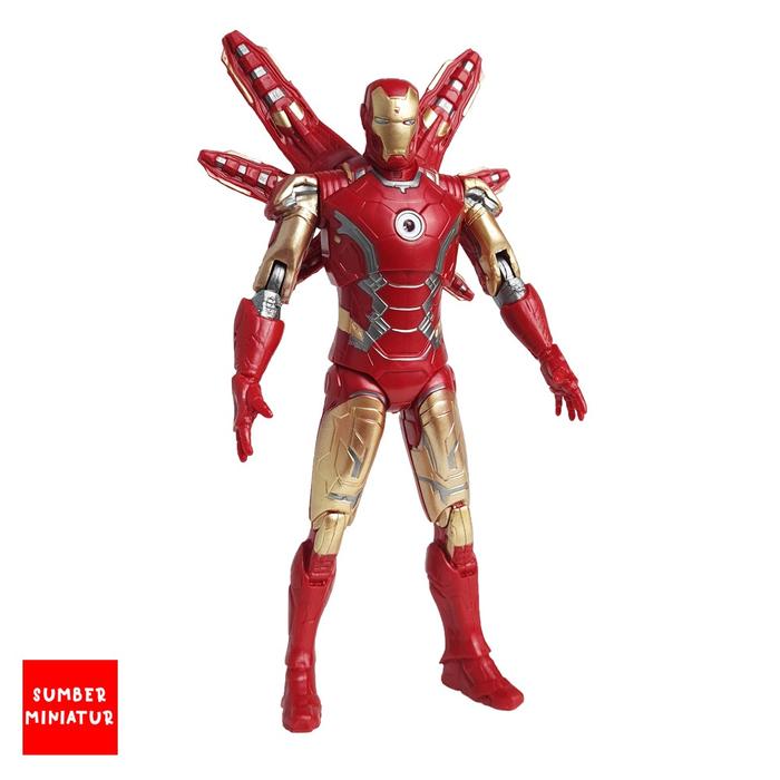 Figur Mainan Avengers Iron Man Mark 85 Tinggi 17 cm