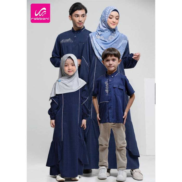 Gamis Kemko anak Couple Sarang Amna | Sarimbit keluarga | Baju Couple Keluarga [Ori Rabbani] MURAH