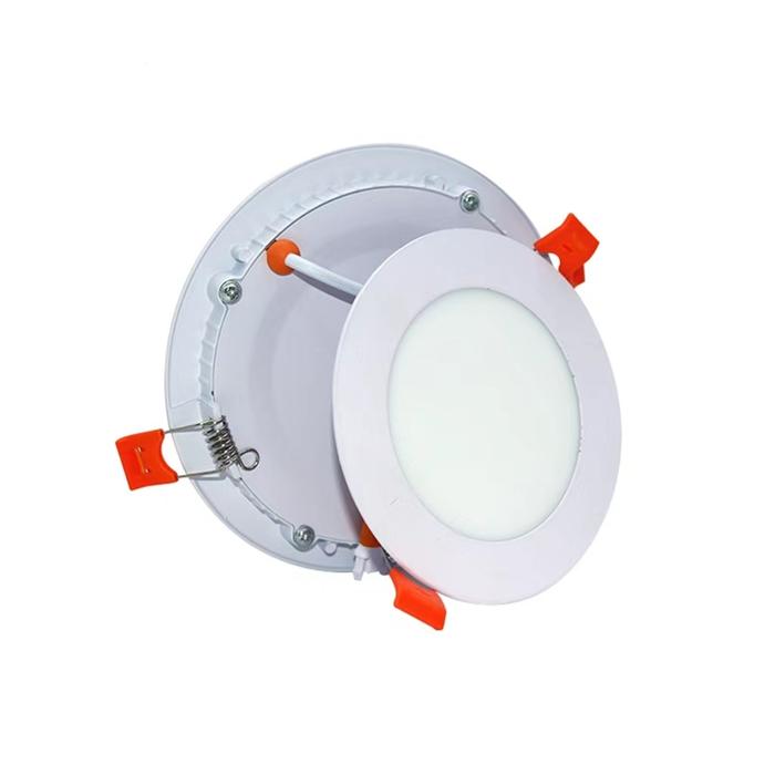 Lampu Panel Led bulat langit-langit Led Downlight tersembunyi IP44