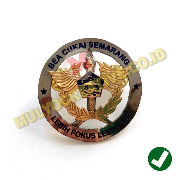 Lencana Bea Cukai - Lencana Pin Logo Bea Cukai Model Bulat
