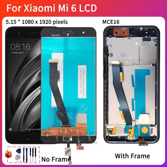 XIAOMI MI Untuk XIAOMI Mi6 lcd Display Rakitan Digitizer Layar Sentuh