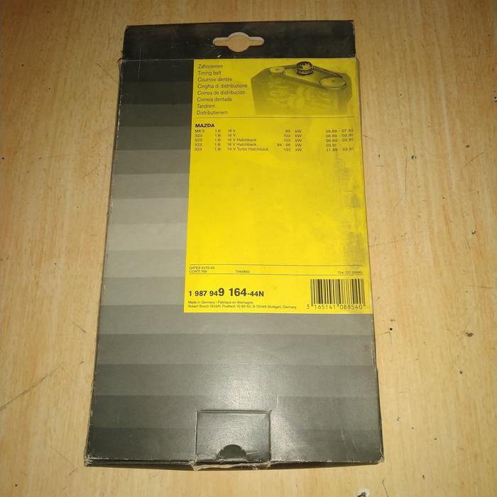 Bosch Genuine Parts Timing Belt Mazda Astina Familia Lantis 1.800i R1