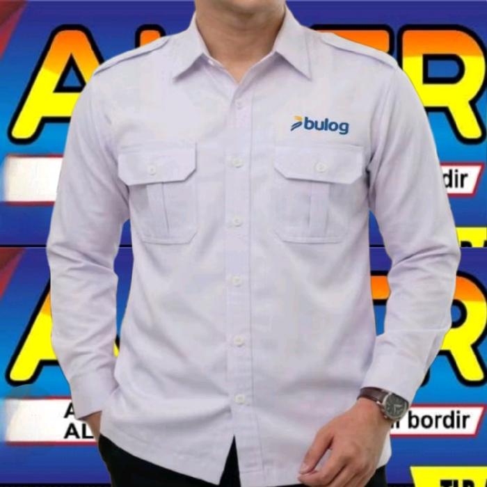 ready stok kemeja Bulog baju Bulog seragam Bulog Pdh Bulog kemeja kerja Bulog baju kerja Bulog serag