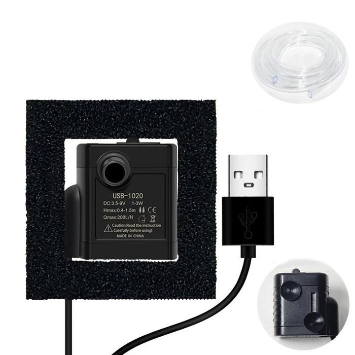 USB Water pumps mini DIY aquarium filter Low Noise Brushless Motor