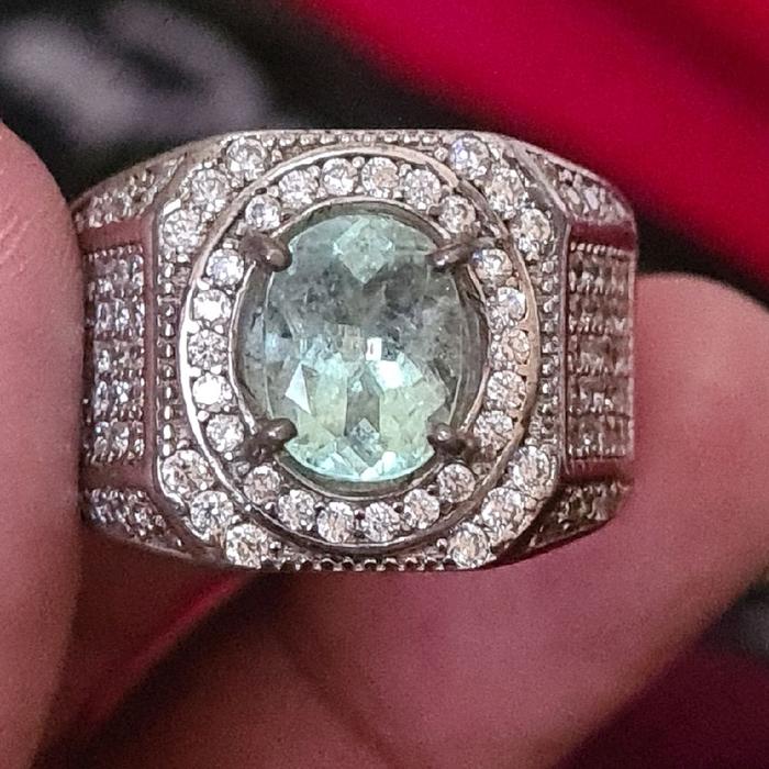 Cincin Zamrud Colombia Natural Microsetting | Fahd Gemstones